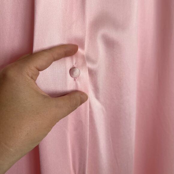 Vintage Vanity Fair Lace Trimmed Embroidered Nightgown Housecoat Robe Women's L - Picture 7 of 10